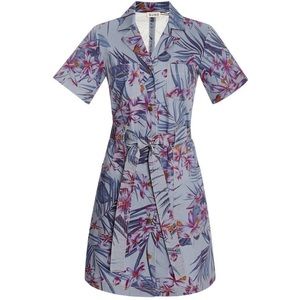 Suno Denim Floral Dress